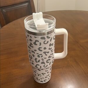 Pink Lily Stainless Steel Tumbler 40 oz